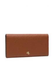 LAUREN RALPH LAUREN Portfel Slim Wallet 432802917010 Brązowy. Brązowe portfele damskie Lauren Ralph Lauren, bez wzorów, ze skóry. Za 599.99 zł.