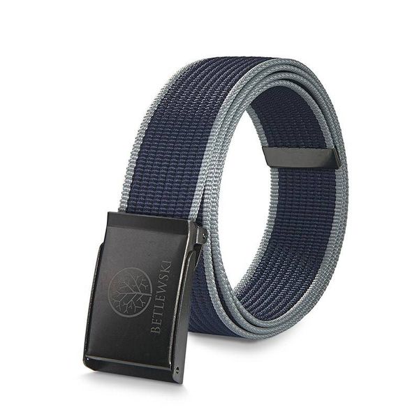 Pasek parciany BETLEWSKI PRC-15_GR-2 M szary. Szare paski męskie Betlewski, bez wzorów, z materiału. Za 34.99 zł.