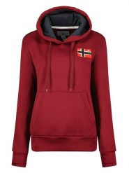 Geographical Norway Bluza "Genifer" w kolorze bordowym rozmiar: S. Czerwone bluzy z kapturem damskie Geographical Norway, s. Za 113.95 zł.