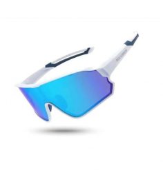 Okulary sportowe unisex Rockbros 10134W z polaryzacją. Białe okulary przeciwsłoneczne męskie ROCKBROS, z gumy. Za 66.00 zł.