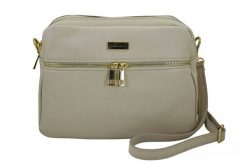 Listonoszka skórzana BARBERINI'S 979-10 j. beżowa. Brązowe shopper bag damskie Barberinis, bez wzorów, ze skóry, duże, bez dodatków. Za 229.99 zł.