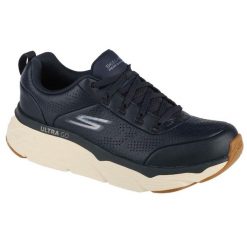 Buty sportowe Sneakersy męskie, Max Cushioning Elite-Lucid. Niebieskie buty sportowe na co dzień męskie Skechers, bez zapięcia, trekkingowe. Za 309.99 zł.