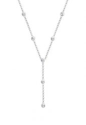 Elli Damski Y-łańcuszek koło Geo z kryształami w srebrze próby 925 sterling silver Naszyjniki 1 ct. Szare naszyjniki damskie Elli, na co dzień, srebrne. Za 328.99 zł.