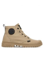 Palladium Trapery Pampa Sp20 76838-297-M Khaki. Brązowe buty zimowe męskie Palladium, z materiału, bez zapięcia. Za 329.99 zł.
