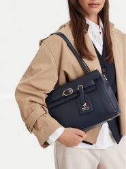 Beverly Hills Polo Club Torebka CEO-BHPC-C-011-10 Granatowy. Niebieskie torebki klasyczne damskie Beverly Hills Polo Club, bez wzorów, ze skóry, bez dodatków. Za 229.99 zł.