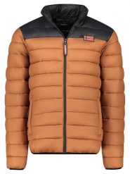 Geographical Norway Kurtka pikowana "Amigoglerc Basic" w kolorze karmelowo-czarnym rozmiar: S. Brązowe kurtki męskie Geographical Norway, s, bez wzorów, bez kaptura. Za 119.12 zł.