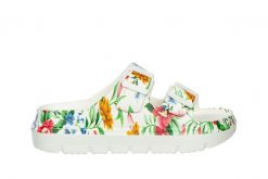 Klapki Laura Vita Nuon 17 Vert 202062, Biały, Tworzywo - 41. Białe klapki damskie Laura Vita, bez wzorów, z materiału, bez obcasa. W wyprzedaży za 89.10 zł.