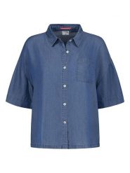 Sublevel Bluzka w kolorze granatowym rozmiar: L. Niebieskie bluzki damskie Sublevel, l, bez wzorów, z lyocellu, bez kołnierzyka, bez ramiączek. Za 100.99 zł.