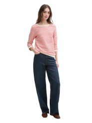 TOM TAILOR Denim Bluza w kolorze czerwono-białym rozmiar: L. Białe bluzy bez kaptura damskie Tom Tailor Denim, l, z bawełny. Za 96.14 zł.