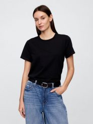 GAP Koszulka w kolorze czarnym rozmiar: XL. Czarne bluzki damskie GAP, xl, bez wzorów, z bawełny, bez kołnierzyka. Za 65.85 zł.