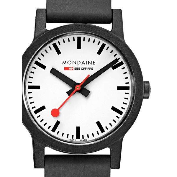 Zegarek damski Mondaine MS1.32110.RB, Quartz, 32mm, 3ATM. Czarne zegarki damskie MONDAINE, ze stali. Za 940.00 zł.