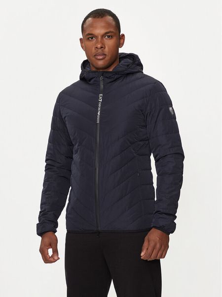 EA7 Emporio Armani Kurtka puchowa 8NPB14 PNE1Z 1562 Granatowy Regular Fit. Niebieskie kurtki męskie EA7 Emporio Armani, m, bez wzorów, z puchu, bez kaptura. Za 729.99 zł.