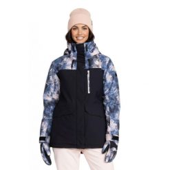 Kurtka narciarska damska Roxy Dawnrae Parka. Niebieskie kurtki damskie Roxy, na zimę, bez wzorów, z poliesteru. Za 1,041.70 zł.