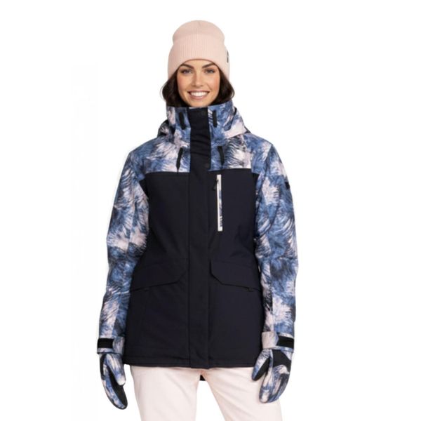 Kurtka narciarska damska Roxy Dawnrae Parka. Niebieskie kurtki damskie Roxy, bez wzorów, z poliesteru, bez kaptura, narciarskie. Za 1,041.70 zł.