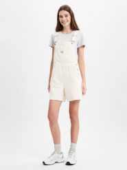 Levi's Spodnie ogrodniczki Kobiety Bawełna biały, L. Białe spodnie materiałowe damskie Levi's, bez wzorów, z bawełny. Za 349.95 zł.