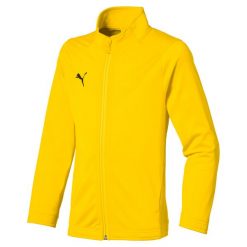 Kurtka dziecięca Puma Jr Liga Poly Jacket Core Yellow. Żółte kurtki treningowe męskie Puma, na jesień, bez wzorów, z materiału, do piłki nożnej. Za 170.99 zł.