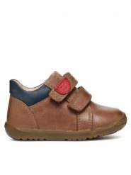 Geox Sneakersy B Macchia Boy B254NB 0CL22 C6001 Brązowy. Brązowe buty sportowe chłopięce Geox, ze skóry, bez zapięcia. Za 169.99 zł.