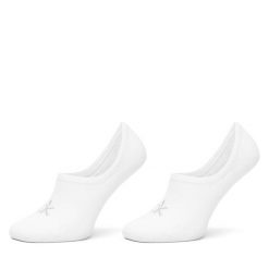 Stopki Calvin Klein. Białe skarpetki damskie CALVIN KLEIN, bez wzorów. Za 59.99 zł.