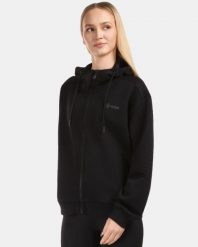 Damska bawełniana bluza z kapturem Kilpi BAYA-W. Czarne bluzy z kapturem damskie Kilpi, z bawełny. Za 422.05 zł.