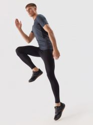 4F Legginsy treningowe szybkoschnace męskie - czarne 3XL. Czarne spodnie sportowe męskie 4f, z dzianiny. W wyprzedaży za 59.99 zł.