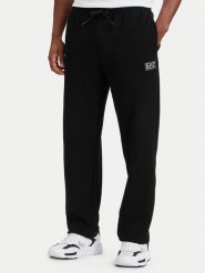 EA7 Emporio Armani Spodnie dresowe 7M002235 AF21822 UC001 Czarny Regular Fit. Czarne spodnie dresowe męskie EA7 Emporio Armani, bez wzorów, z bawełny. Za 529.99 zł.