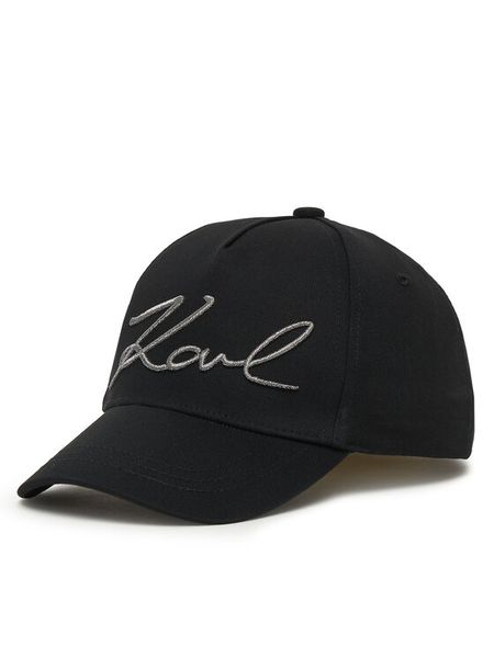 Karl Lagerfeld Kids Czapka z daszkiem Z31197 S Czarny. Czarne czapki dziecięce Karl Lagerfeld Kids, bez wzorów, z bawełny. Za 132.99 zł.