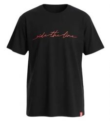 Odzież T-shirts unisex SkatePro RIDE THE LINE Koszulka - M - Czarny. Czarna t-shirty damskie SKATEPRO, m, bez wzorów, z bawełny, bez kołnierzyka. Za 119.99 zł.