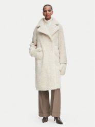 Rinascimento Kożuch sztuczny CFC0127146003 Kremowy Oversize. Białe futra damskie RINASCIMENTO, m. Za 989.99 zł.