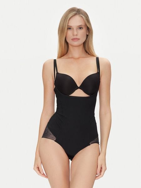 Ysabel Mora Kombinezon modelujący 19627 Czarny. Czarne bielizna wyszczuplająca ysabel mora, l, bez wzorów, z syntetyku, bez kołnierzyka, bez ramiączek. Za 89.99 zł.