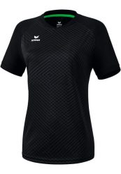Damska koszulka sportowa 565 Madryt czarna. Czarne bluzki sportowe damskie Erima, z materiału, bez kołnierzyka, bez ramiączek. Za 227.99 zł.