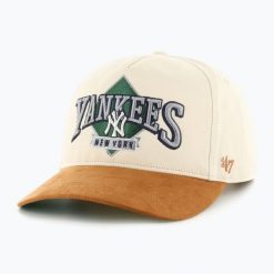 Czapka z daszkiem 47 Brand New York Yankees Mets The Diamond Hitch. Brązowe czapki męskie 47 Brand, bez wzorów. Za 149.99 zł.