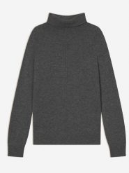 Perfect Cashmere Kaszmirowy golf "Carrick" w kolorze antracytowym rozmiar: L. Czarne golfy damskie Perfect Cashmere, l, bez wzorów, z kaszmiru, bez ramiączek. Za 413.99 zł.