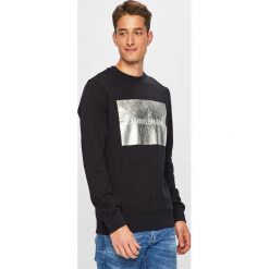 Calvin Klein Jeans - Bluza. Czarne bluzy bez kaptura męskie Calvin Klein Jeans, m, z bawełny. W wyprzedaży za 299.90 zł.