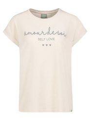 Eight2Nine Koszulka w kolorze beżowym rozmiar: L. Brązowe t-shirty damskie Eight2Nine, l, bez wzorów, z bawełny, bez kołnierzyka. Za 61.46 zł.