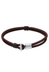 KUZZOI Męski bransoletka ze skóry czarne w srebrze 925 Sterling Silver Biżuteria męska 1 ct Męskie. Czarna biżuteria dla mężczyzn KUZZOI, srebrne. Za 328.99 zł.