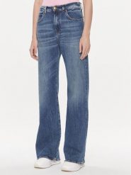 Pinko Jeansy Wanda 101733 A1LP Granatowy Wide Leg. Niebieskie jeansy damskie Pinko. Za 829.99 zł.
