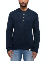 Męski Sweter Mustang Style Emil C Henley Total Eclipse 1014118 5226. Swetry męskie Mustang, m, bez wzorów, bez kołnierzyka. Za 179.99 zł.