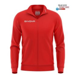 Bluza sportowa Givova Polarfleece Mono 500 Red. Czerwone bluzy sportowe damskie Givova, bez wzorów, z tkaniny, bez ramiączek, bez kaptura. Za 93.02 zł.