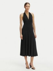 MICHAEL Michael Kors Sukienka koktajlowa MS683COH6J Czarny Slim Fit. Czarne sukienki damskie MICHAEL Michael Kors, xs, bez wzorów, z syntetyku, wizytowe, bez kołnierzyka, bez ramiączek. Za 859.99 zł.