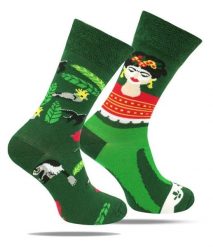 Skarpetki Bawełniane - Tematyczne - Zielone, Frida. Zielone skarpetki męskie His Story, bez wzorów, z bawełny. Za 29.99 zł.