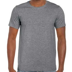 Koszulka Unisex Dla Dorosłych Softstyle Heather. Szare bluzki damskie Gildan, xl, bez wzorów, sportowe, bez kołnierzyka, bez ramiączek. Za 48.99 zł.
