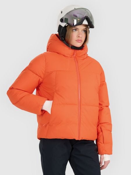 4F Kurtka narciarska membrana 5000 damska - czerwona L. Czerwone kurtki damskie 4f, na zimę, l, bez wzorów, bez kaptura. Za 499.99 zł.