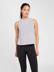 Damski tank top Hummel Mt Vanja. Białe topy sportowe damskie HUMMEL, na wiosnę, xl, z aplikacjami, z bawełny, bez ramiączek. Za 213.00 zł.