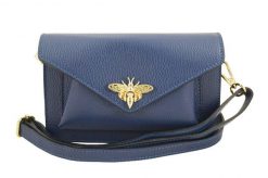 Listonoszka skórzana BARBERINI'S j. granatowa 955-41. Niebieskie shopper bag damskie Barberinis, bez wzorów, ze skóry, bez dodatków. Za 209.99 zł.