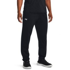 Under Armour TWISTER PANT Spodnie męskie. Czarne spodnie materiałowe męskie Under Armour, bez wzorów, z dzianiny, sportowe. Za 104.99 zł.