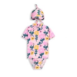 Kostium kąpielowy dwuczęściowy pływacki dla dzieci Lemon Explore WL5 UV. Brązowe koszulki dziewczęce LEMON explore, s, bez wzorów, z materiału, bez ramiączek. Za 129.90 zł.