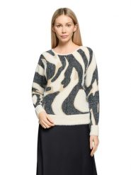 BETTY & CO Sweter w kolorze kremowo-antracytowym rozmiar: 38. Brązowe swetry klasyczne damskie Betty & Co., bez kołnierzyka. Za 164.95 zł.