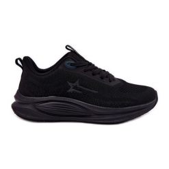Buty Sportowe Sneakersy Damskie Big Star RR274A144 HI-POLY System Czarne. Czarne buty sportowe na co dzień damskie bez wzorów, z materiału. Za 302.68 zł.