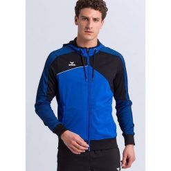 Kurtka z kapturem Erima Premium One 2.0. Czarne kurtki męskie Erima, bez wzorów, sportowe, z kapturem. W wyprzedaży za 240.30 zł.