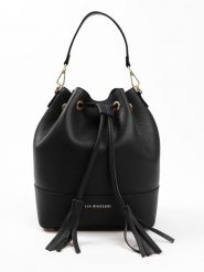 Lia Biassoni Skórzana torebka "Ancinale" w kolorze czarnym - 25 x 27 x 17 cm rozmiar: onesize. Czarne torebki klasyczne damskie Lia Biassoni, bez wzorów, z materiału, bez dodatków. Za 295.99 zł.